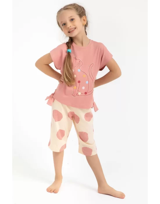 Roly Poly RP2791-2 Kız Çocuk Kapri Pijama Takımı