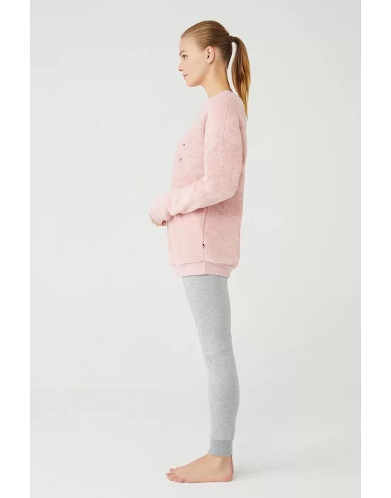 U.S.Polo Assn.16384 Bayan Polar Pijama Takımı