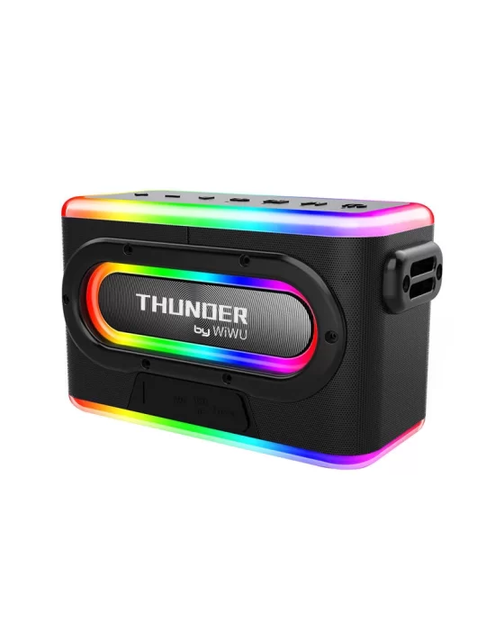 Wiwu P18 Thunder Bluetooth Speaker Hoparlör ve Karaoke Bluetooth Çift Mikrofon