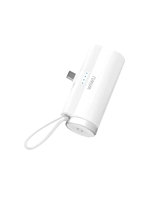 Wiwu Wi-W026 Capsule Serisi 2in1 Mini Taşınabilir Standlı Askılı Type-C PD Powerbank 5000mAh