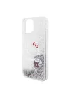 Apple iPhone 15 Kılıf Hello Kitty Orjinal Lisanslı İkonik Sıvılı Glitter Kapak