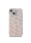 Apple iPhone 15 Kılıf Hello Kitty Orjinal Lisanslı Renk Geçişli Elektroplating Kaplama Kitty Head Desenli Kapak