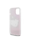 Apple iPhone 15 Kılıf Hello Kitty Orjinal Lisanslı Yazı ve İkonik Logolu Kitty Head Kapak