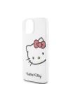 Apple iPhone 15 Kılıf Hello Kitty Orjinal Lisanslı Yazı ve İkonik Logolu Kitty Head Kapak