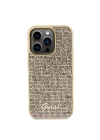 Apple iPhone 15 Pro Kılıf Guess Orjinal Lisanslı Yazı Logolu Disco Script Metal Kapak