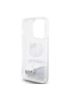 Apple iPhone 15 Pro Kılıf Hello Kitty Orjinal Lisanslı İkonik Sıvılı Glitter Kapak