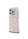 Apple iPhone 15 Pro Kılıf Hello Kitty Orjinal Lisanslı Renk Geçişli Elektroplating Kaplama Kitty Head Desenli Kapak