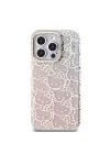 Apple iPhone 15 Pro Kılıf Hello Kitty Orjinal Lisanslı Renk Geçişli Elektroplating Kaplama Kitty Head Desenli Kapak