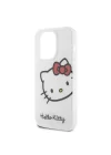 Apple iPhone 15 Pro Kılıf Hello Kitty Orjinal Lisanslı Yazı ve İkonik Logolu Kitty Head Kapak