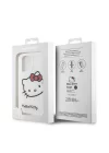 Apple iPhone 15 Pro Kılıf Hello Kitty Orjinal Lisanslı Yazı ve İkonik Logolu Kitty Head Kapak