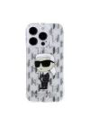 Apple iPhone 15 Pro Kılıf Karl Lagerfeld IML İkonik Monogram Orjinal Lisanslı Kapak