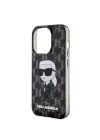 Apple iPhone 15 Pro Kılıf Karl Lagerfeld IML İkonik Monogram Orjinal Lisanslı Kapak