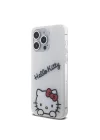 Apple iPhone 15 Pro Max Kılıf Hello Kitty Orjinal Lisanslı Askılı Yazı ve İkonik Logolu Daydreaming Kapak