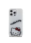 Apple iPhone 15 Pro Max Kılıf Hello Kitty Orjinal Lisanslı Askılı Yazı ve İkonik Logolu Daydreaming Kapak