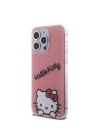 Apple iPhone 15 Pro Max Kılıf Hello Kitty Orjinal Lisanslı Askılı Yazı ve İkonik Logolu Daydreaming Kapak