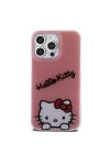 Apple iPhone 15 Pro Max Kılıf Hello Kitty Orjinal Lisanslı Askılı Yazı ve İkonik Logolu Daydreaming Kapak