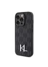 Apple iPhone 15 Pro Max Kılıf Karl Lagerfeld Hot Stamp K&L Metal Logo Orjinal Lisanslı Kapak