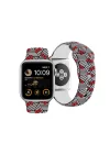 Apple Watch 38mm Hello Kitty Orjinal Lisanslı Fiyonklar & Çizgiler Silikon Kordon