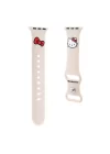 Apple Watch 38mm Hello Kitty Orjinal Lisanslı Yazı Logolu Fiyonk & Kitty Head Silikon Kordon