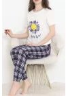 Desenli Pijama Takımı Beyazlaci - 15279.1773.