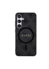 Galaxy S24 Kılıf Guess Orjinal Lisanslı Magsafe Şarj Özellikli 4G Desenli Yazı Logolu Kapak