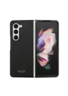 Galaxy Z Fold 5 Kılıf TUMI Liquid Silikon Metal Logo Dizayn Orjinal Lisanslı Kapak