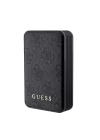 Guess Orjinal Lisanslı Dijital Led Göstergeli PU Deri 4G Desenli Metal Yazı Logolu Powerbank 10000mAh 18W