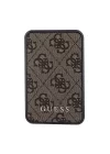 Guess Orjinal Lisanslı Dijital Led Göstergeli PU Deri 4G Desenli Metal Yazı Logolu Powerbank 10000mAh 18W