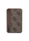 Guess Orjinal Lisanslı PU Deri 4G Desenli Metal Yazı Logolu Powerbank 5000mAh