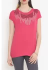 Pul Detaylı Bluz Pembe - 17145.599.