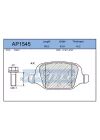 DİSK BALATA ARKA AP1545 AC688581 LINEA 1.6 MJET (07-) ALFA 156 (01-06)