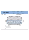 DİSK BALATA ARKA AP1647 VW JETTA Q3 (11-) A6 (06-11) SKODA OCTAVIA (GDB1763)