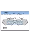 DİSK BALATA ÖN AP818 (AC443981) P406 1.6İ 1.8İ 2.0İ KABLOLU