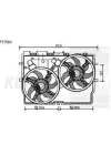 FAN MOTORU+DAVLUMBAZ 348490 DUCATO-III 2.3JTD 06-> BOXER JUMPER