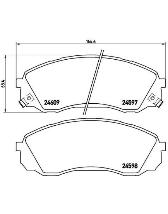 DİSK BALATA ÖN AP3473 (AC859781) H1 STAREX 2.4İ 2.5 CRDI (08-)