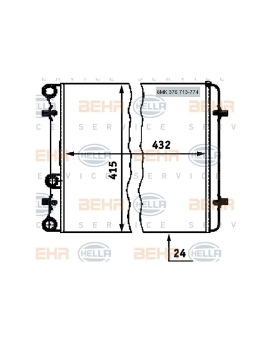 RADYATÖR 8MK376713774 GOLF-IV BORA 1.4 16V