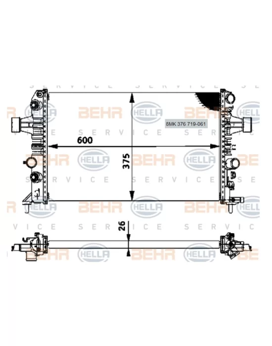 RADYATÖR 8MK376719061 ASTRA-G 1.6 ECOTECH (1300270)