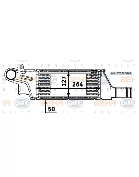 TURBO RADYATÖRÜ 8ML376723201 CORSA-C 1.7CDTI