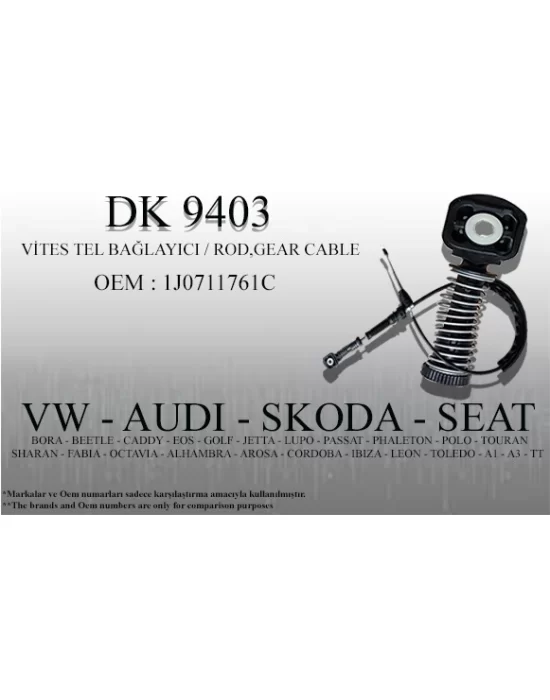 VİTES HALAT UCU DK9403 VW AUDI SKODA SEAT