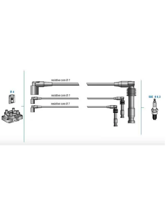 BUJİ KABLOSU (1612622) 7812A VECTRA-B 2.5İ V6 1 3 5