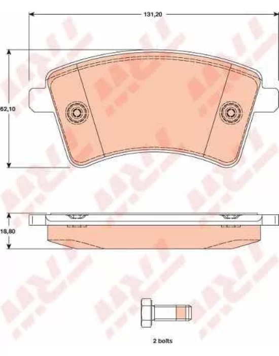 DİSK BALATA ÖN FDB4185W KANGO-III 1.5 DCI (08-) (GDB1785)