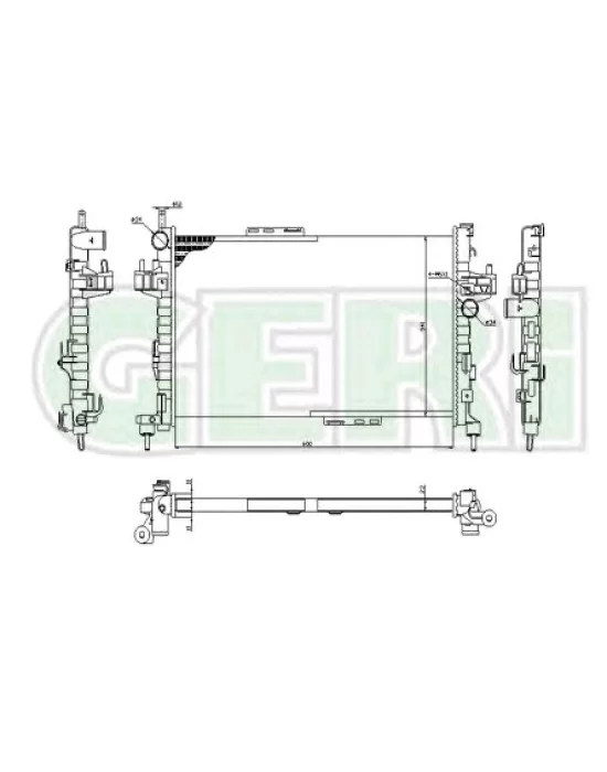 RADYATÖR RA0200850 CORSA-C 1.3 CDTI