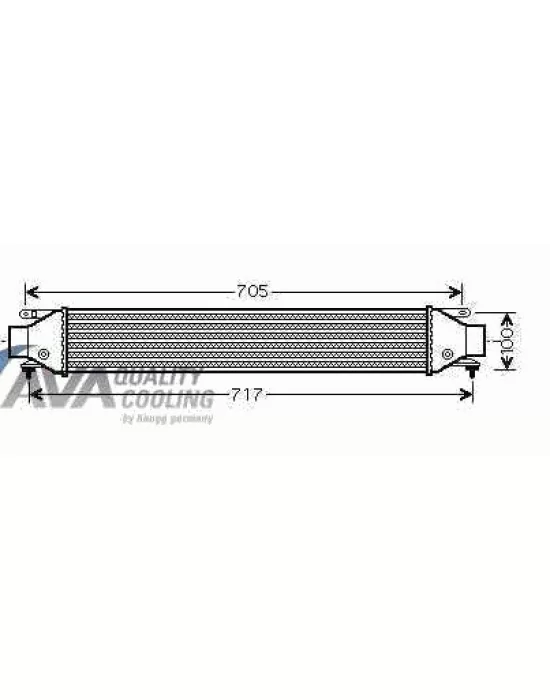 TURBO RADYATÖRÜ 010CAC030 LINEA 1.4JTD