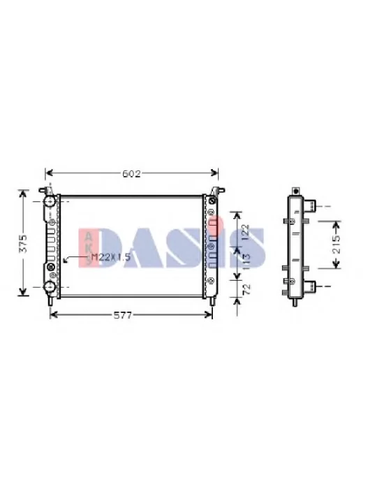 RADYATÖR 0126222AL PALIO 1.4 2SIRA PLASTİK TANK