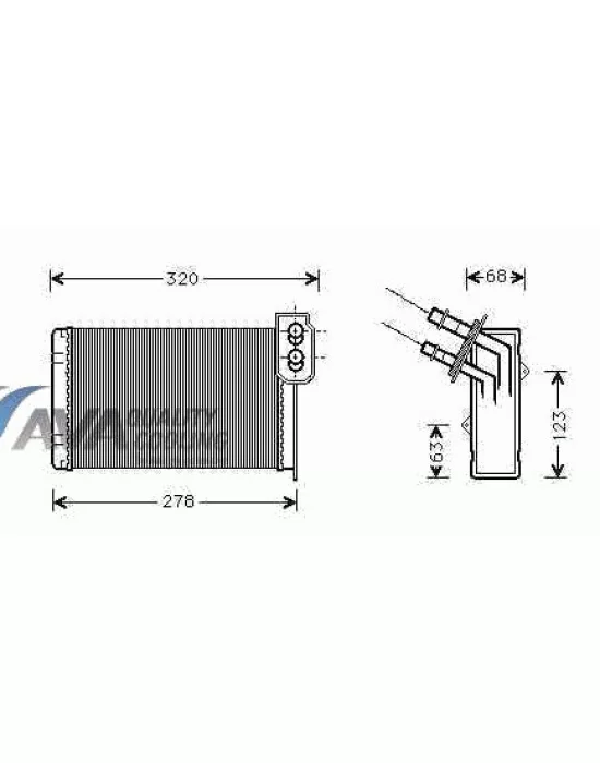 KALORİFER RADYATÖRÜ 0583852AL R19 CLIO BAKIR