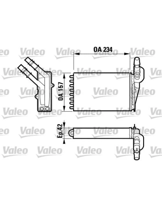 KALORİFER RADYATÖRÜ 0585872AL CLIO-II KANGO (98-) MAKO TİP BORULAR AYNI