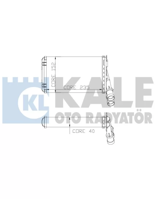 KALORİFER RADYATÖRÜ 2081832 P306 PARTNER 1.4 (96-) BERLINGO 1.4 (96-)