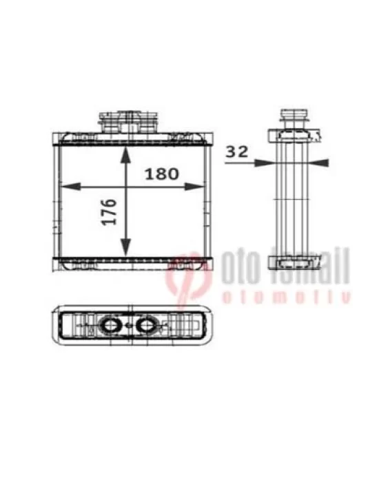 KALORİFER RADYATÖRÜ 346260 CORDOBA IBIZA FABIA 1.2 1.4 1.6 06>09 (BRAZING)