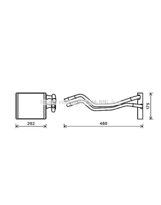 KALORİFER RADYATÖRÜ 346545 FIESTA VI 08-> (BRAZING)