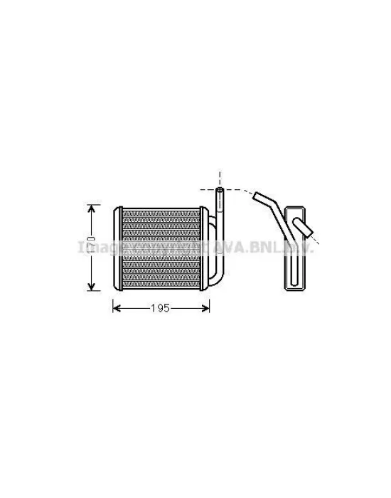 KALORİFER RADYATÖRÜ 346560 H100 MİNİBÜS BRAZING KLIMALI